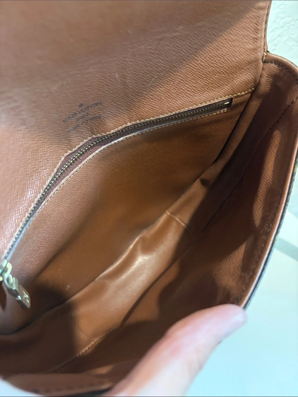 Louis Vuitton Monogram Canvas Crossbody Bag in Brown and Tan - Picture 11 of 16